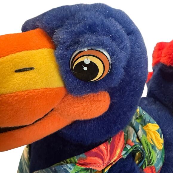 Vtg Rockin' Boogie Birds Blue Stuffed Toucan Plush Sings Dance Animated 2001 - Picture 7 of 10